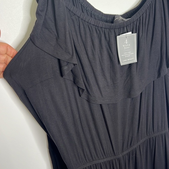 NWT Lane Bryant Black Convertible A-line Dress - Picture 15 of 16